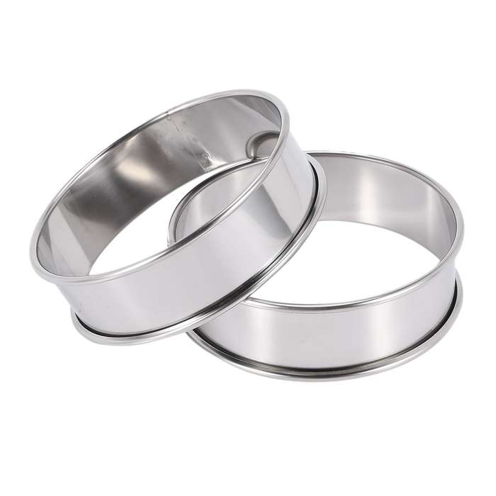 Tart Rings Stainless Steel Round Muffin Rings Crumpet Rings Molds