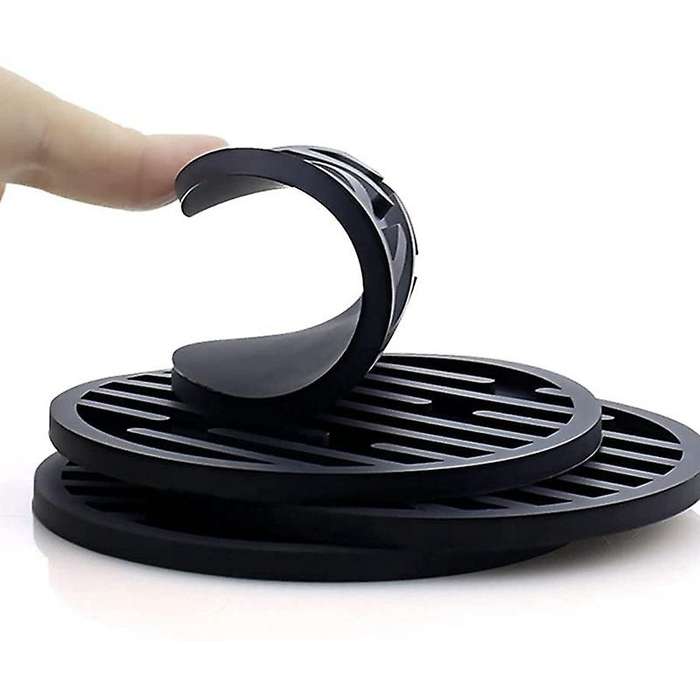 Water-absorbing Coaster, 6-piece Soft Silicone Coaster with Holder