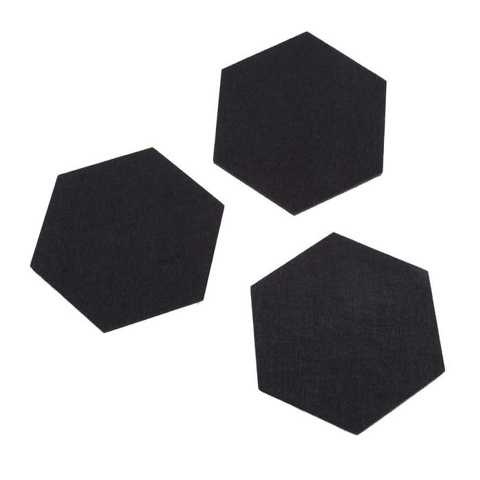 6 Pack Felt Memo Board Decorative Notice Board,(20 X 17 Cm)
