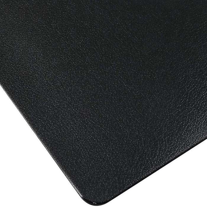 4pcs Heat-resistant Artificial Leather Placemats, Waterproof, (black)
