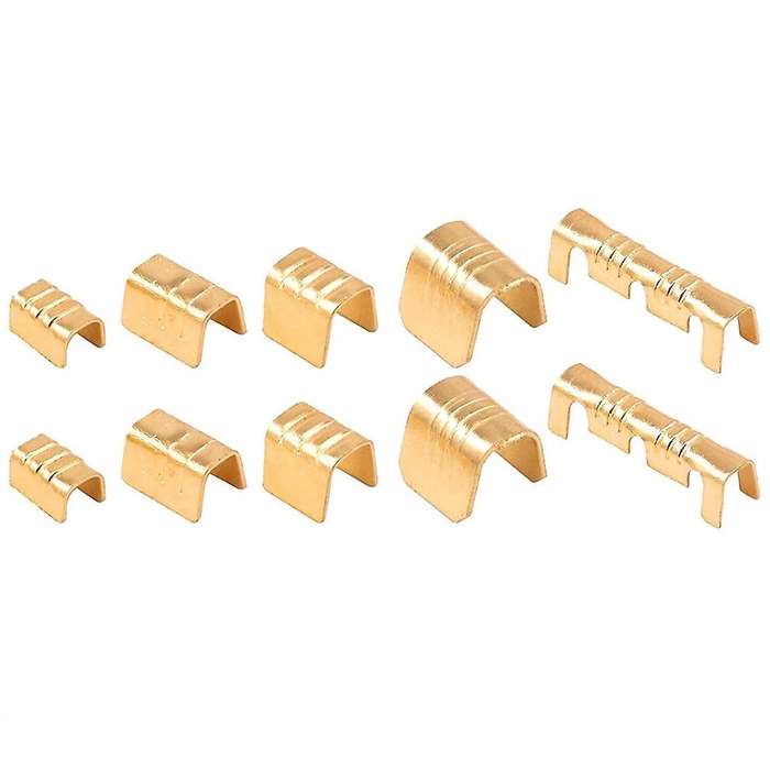 550pcs U-shaped Copper Butt Terminal Crimping Non-insulated Kit