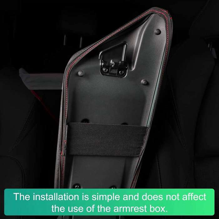 Armrest Box Cover for Toyota Chr 2017-2019 Armrest Lid, Black Line