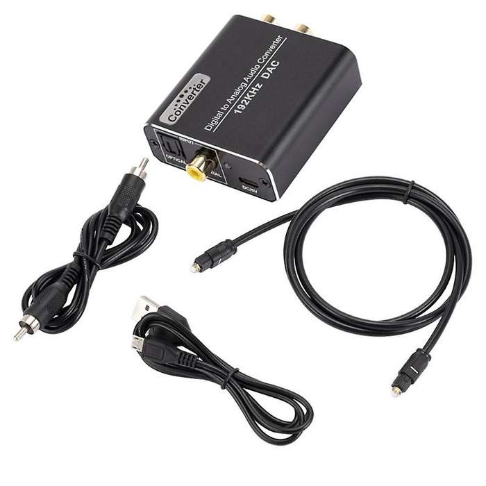 Digital to Analog Audio Converter,with Optical and Usb Cable