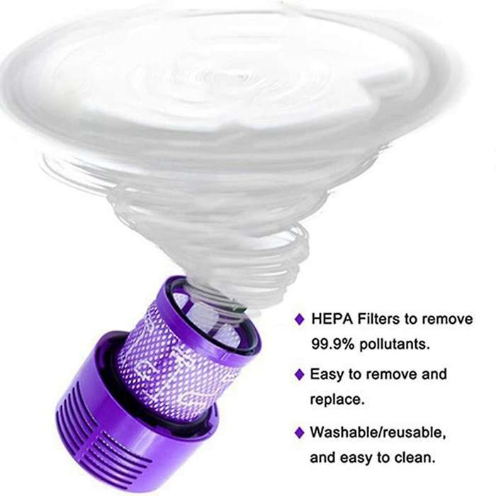 For Dyson V10 Sv12 Vacuum Cleaner Washable Filters Accessories -a