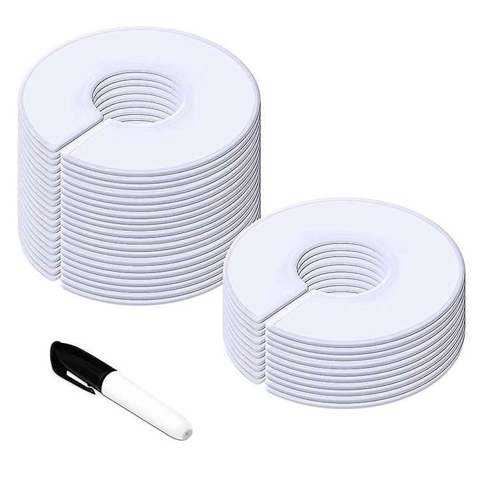 30pack Clothing Size Closet(outer 3.5inch,inner 1.38inch In Diameter)
