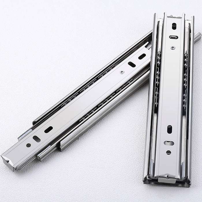 1 Pair Of 6 Inch Stainless Steel Short Drawer Track Slide Rails