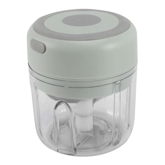 Electric Mini Garlic Chopper Slicer, Wireless Portable (green)