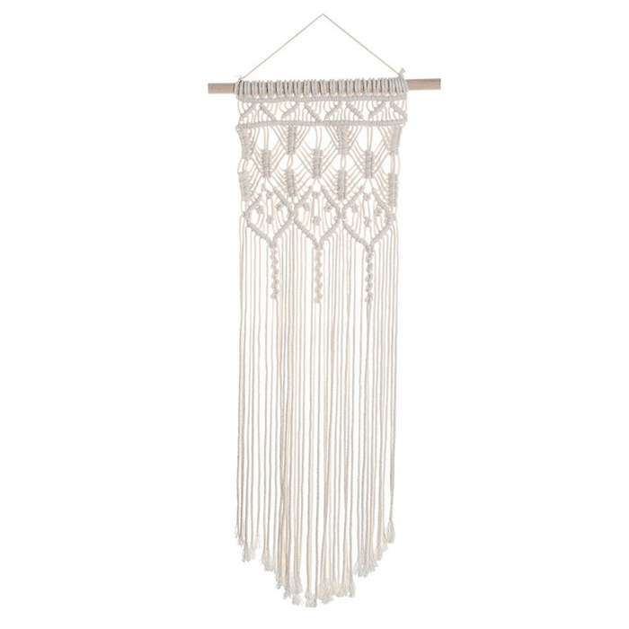 Macrame Boho Tapestry Wall Hanging Hand-woven Dorm Room Decoration, B