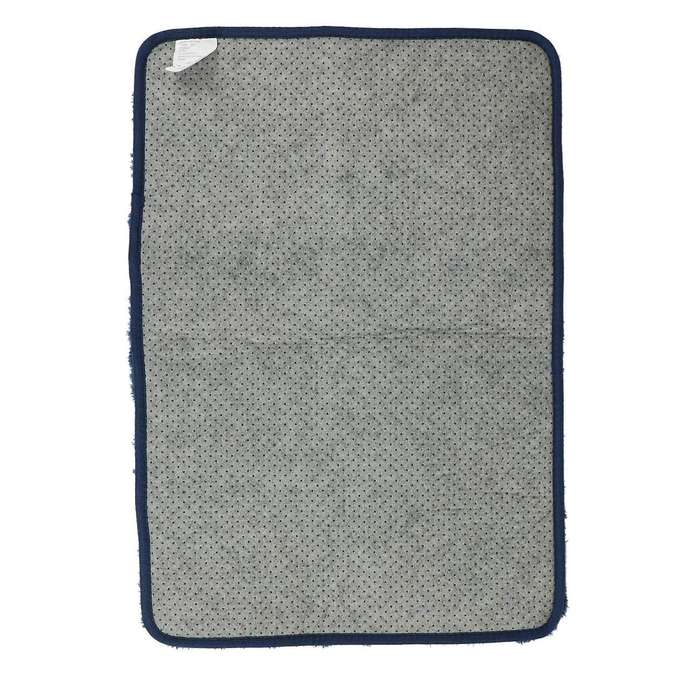 Long Hair Thick Carpet Ins Fresh Bedroom Bedside Blanket,dark Blue