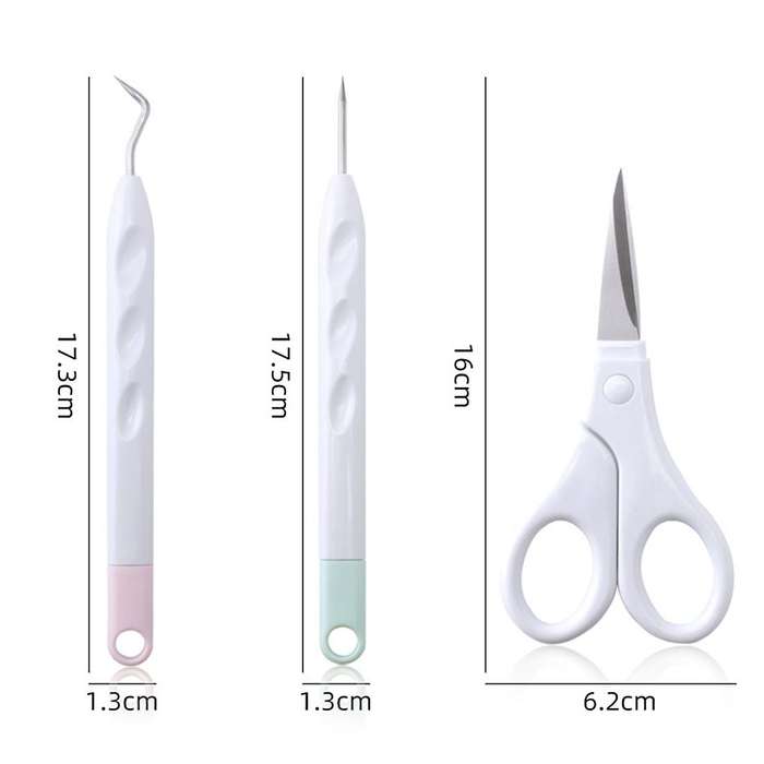 1set Diy Cardstock Crafting Basic Tools Kit Craft Vinyl Weeding Set A