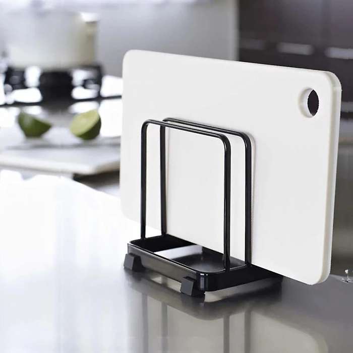 Metal Pot Lid Holder Cutting Board Rack Chopping Board Organizer A