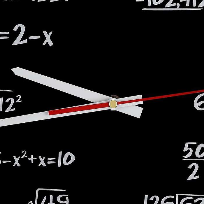 Math Formulas Clock Quiz Clock In Black and White Unique Math