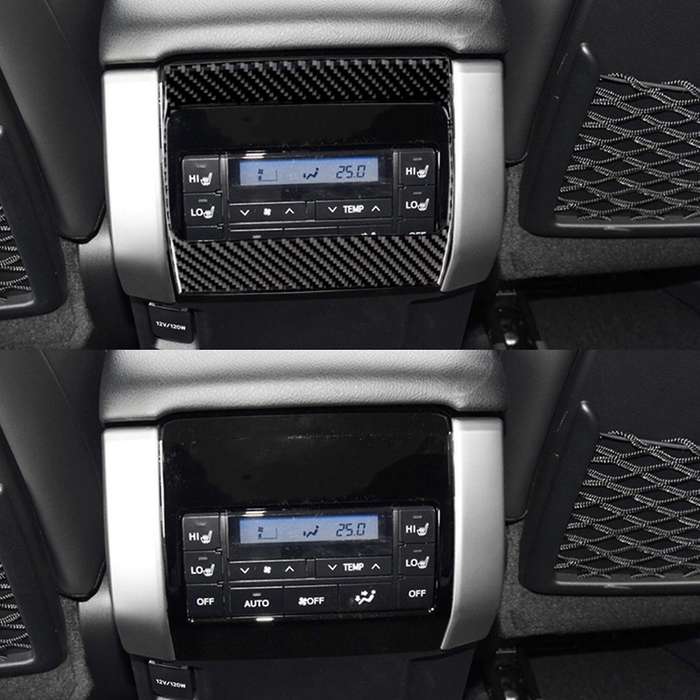 For Toyota Land Cruiser Prado Carbon Fiber Rear Ac Air Vent Trim