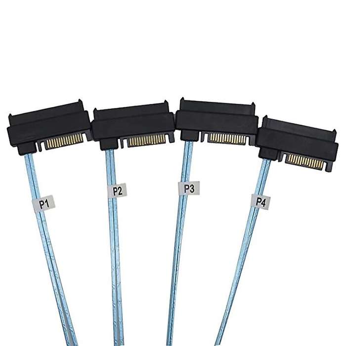 Mini Sas-36p Sff 8087 to 4 Sas 29p Cable 15p Sata Hard Drive Cable 1m