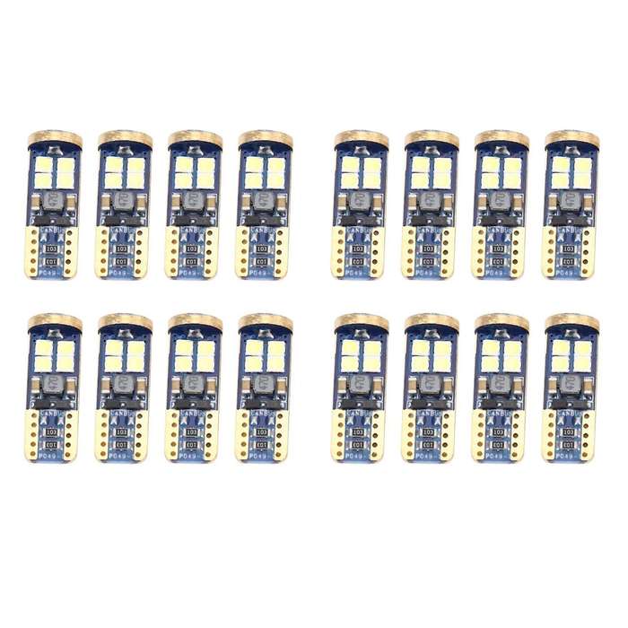 T10 168 Led Car Bulb 4pcs 194 W5w 12-smd 3030 Chipset Led Bulbs