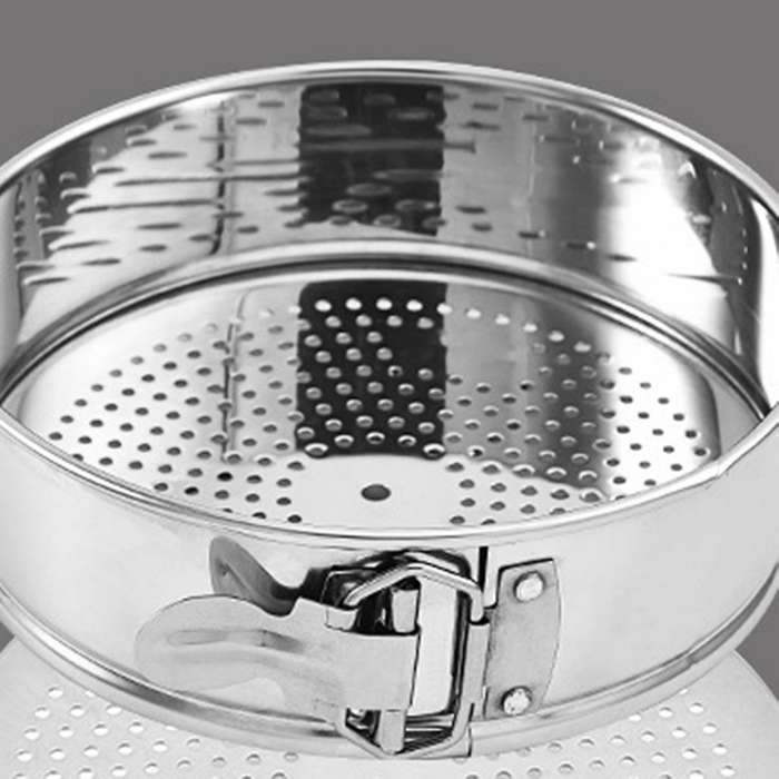 3-in-1 Cake Mold Steel Flour Sieve Steamer Cake Mold Baking Tool D