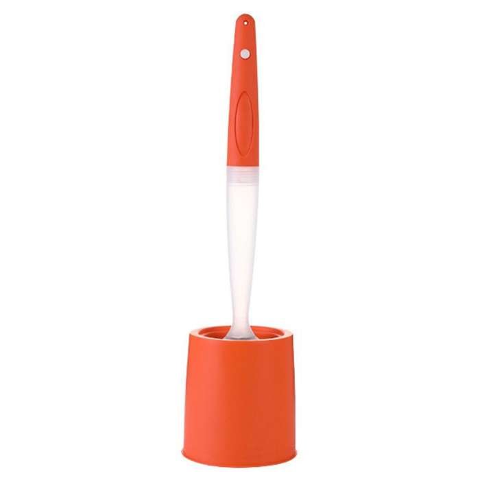 Silicone Toilet Brush Clean without Dead Corners Punch-free,2