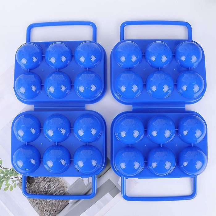 4pcs Portable Egg Holder Carrier  Camping Carrier Folding Egg