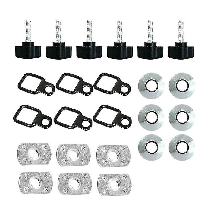 Hardtop Quick Removal Thumb Screw D-rings Kit