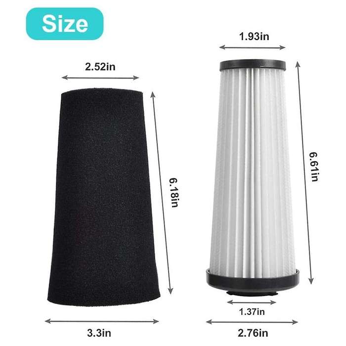 Odor Trapping Filter F112 and Exhaust Filter F111 for Dirt Devil