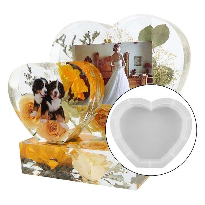 Silicone Mold Resin Casting Mould Candle Molds,heart 250x211x51mm