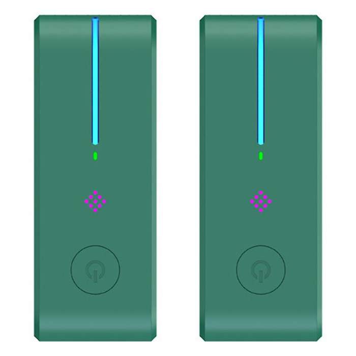 2pcs Air Purifier for Home Cleaner Mini Air Ionizer,green Us Plug