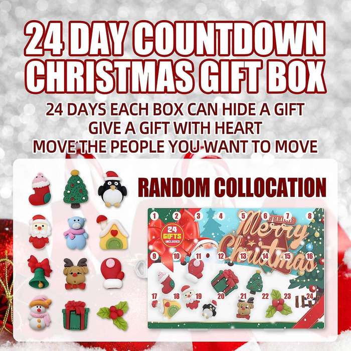 Calendar Christmas Countdown 24 Pcs Sensory Toys Set for Kids Adults