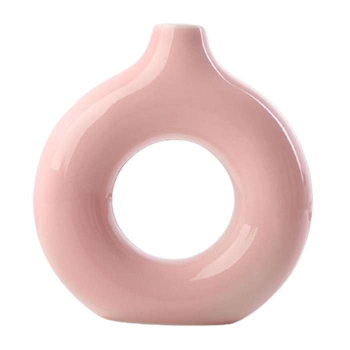 Ceramic Vase Flower Round Flower Vase for Home Decor Art Vases S