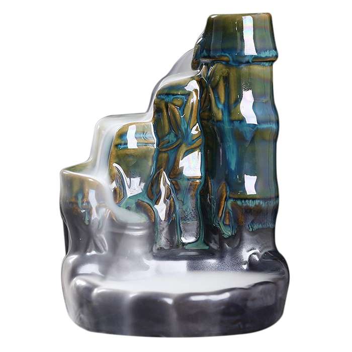 Ceramic Incense Burners Backflow Incense Burner Home Decor Blue