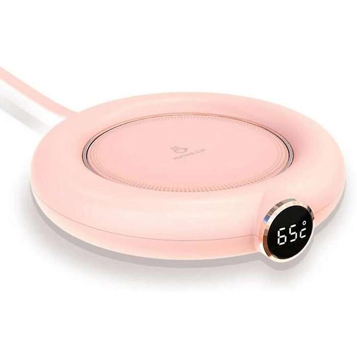 Smart Mug Warmer for Tea Warming, Candle Warmer Mug Heater Pink