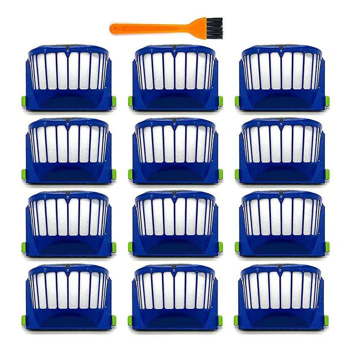 12-piece Filter Kit for Irobot Roomba 500 600 Series 536 550 614 620