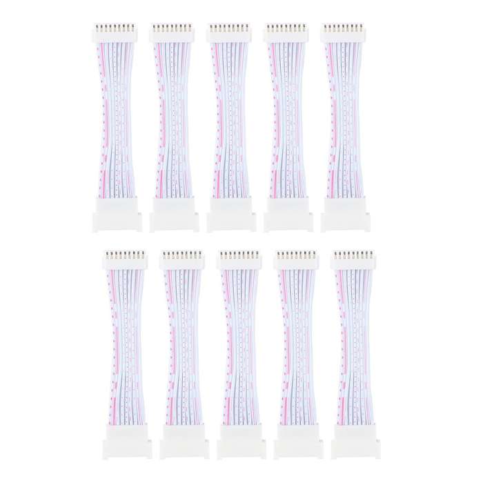 10pcs 18pin Signal Cable 2x9 Pins Data Cable Phb Male to Female