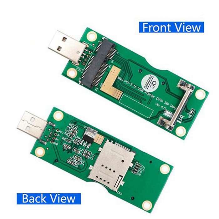 2 Pack Mini Pci-e Card with Sim 8pin for Wwan/lte Btc Mining Miner