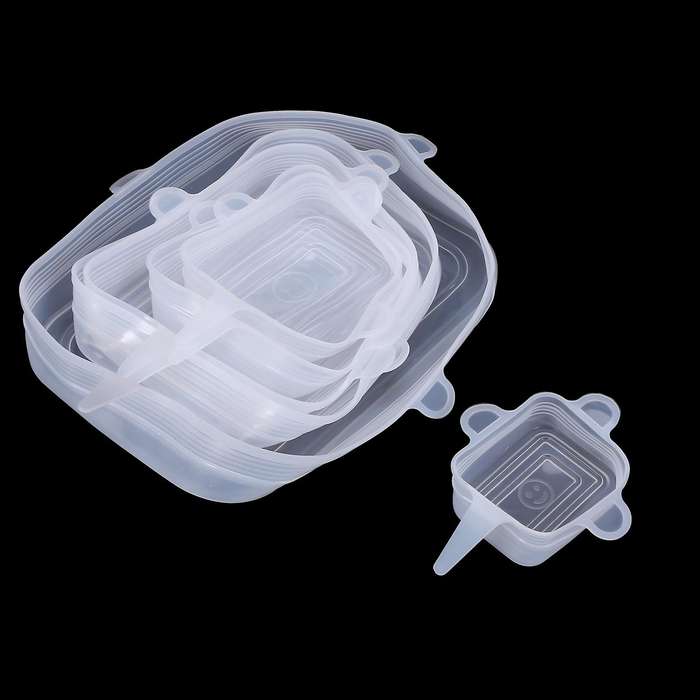 Silicone Stretch Lids 16 Airtight for Food Fresh Keeping, Reusable