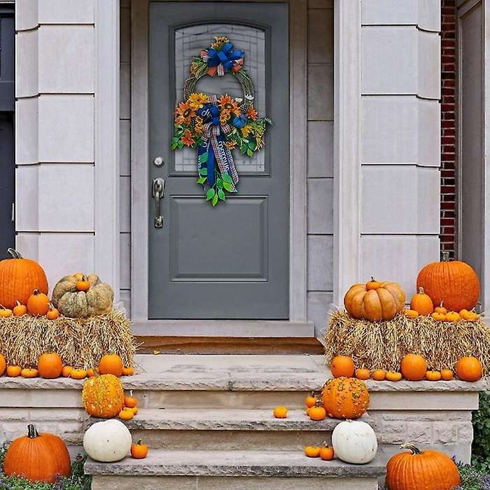 Simulation Garland Front Door Wreath Pendant Door Hanging Home Decor