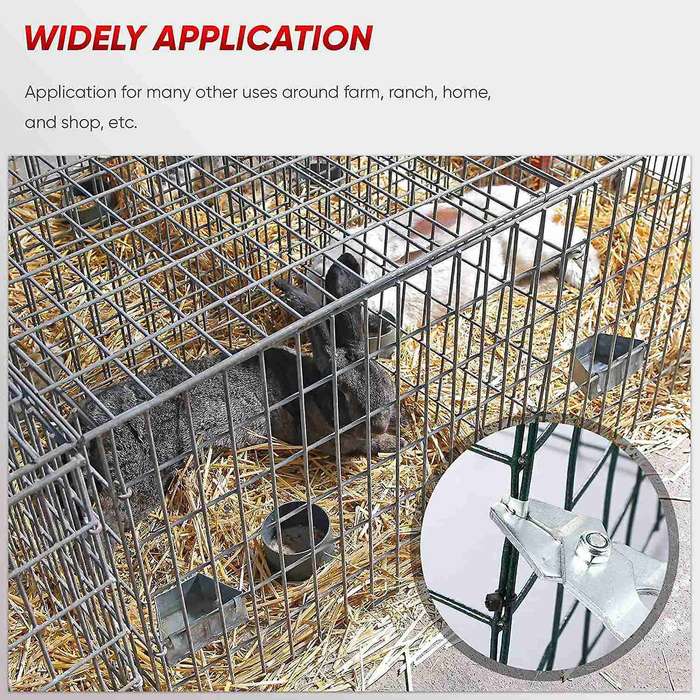 300 Pcs Wire Cage Clamps, with 1 Piece Of Pliers,for Pet Cage (blue)