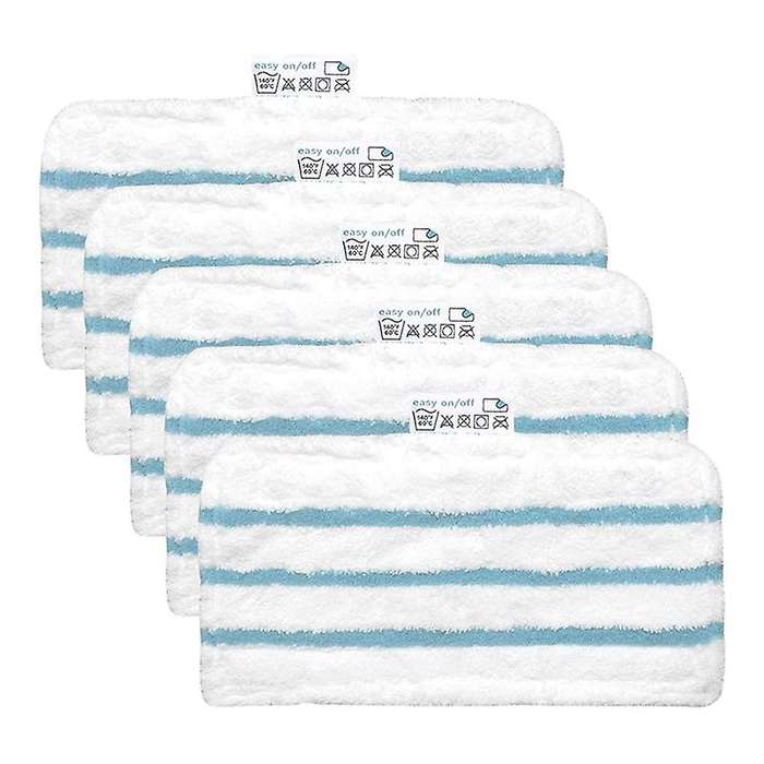 Pack Of 5 Microfiber Pads for Black&decker Steam Mop Replacement