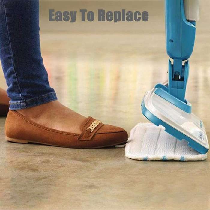 Pack Of 5 Microfiber Pads for Black&decker Steam Mop Replacement