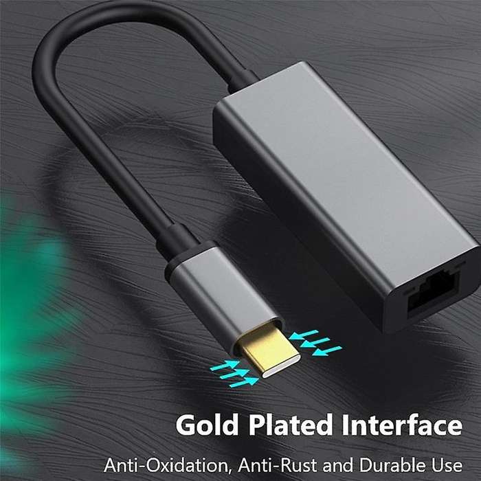 Network Card Usb-c to Rj45 Network Card 10/100/1000mbps