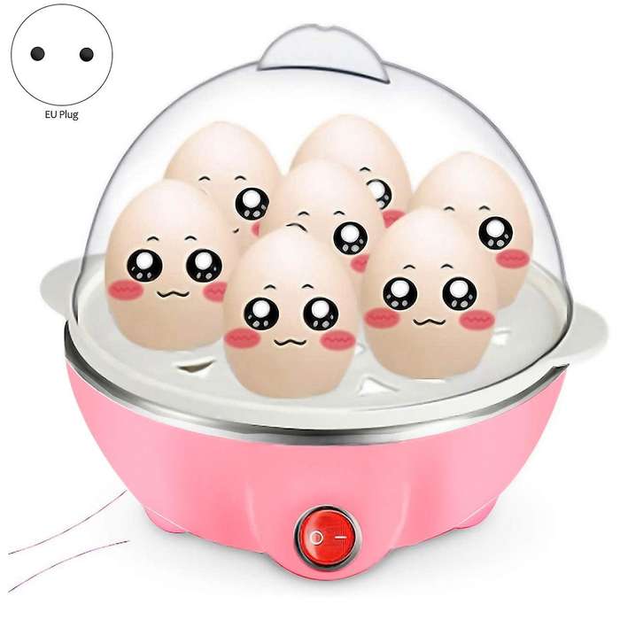 Electric Boiled Egg Cooker Boiler Maker Rapid Heating,pink Eu Plug