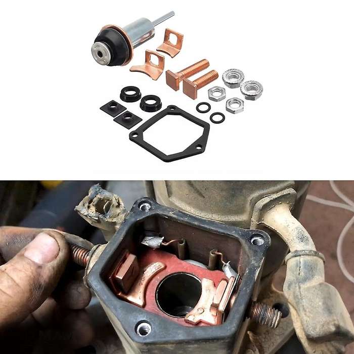 Universal Starter Solenoid Repair Rebuild Kit Plunger Contacts Set