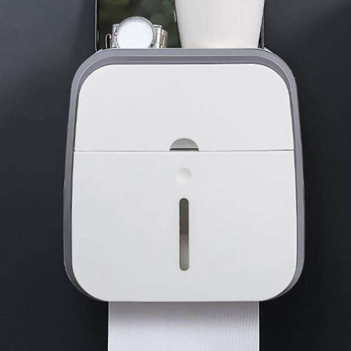 Toilet Tissue Box Paper Rack Wall-mounted Perforation Waterproof A