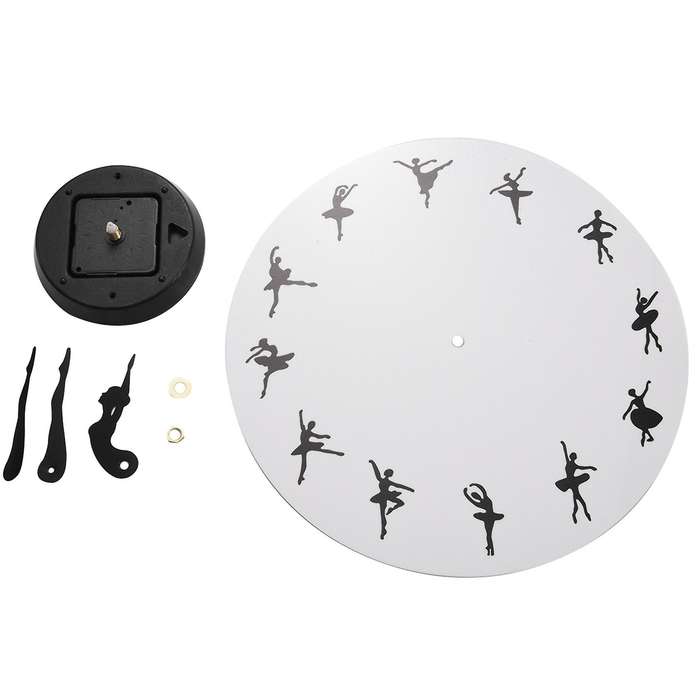 Charming Ballerina Wall Clock Baby Girl Decor Wall Clock Wall Watch