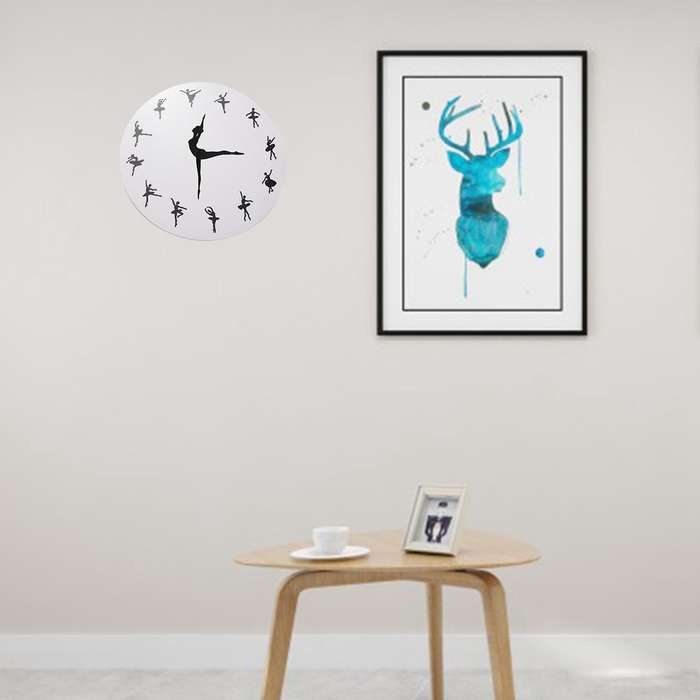 Charming Ballerina Wall Clock Baby Girl Decor Wall Clock Wall Watch