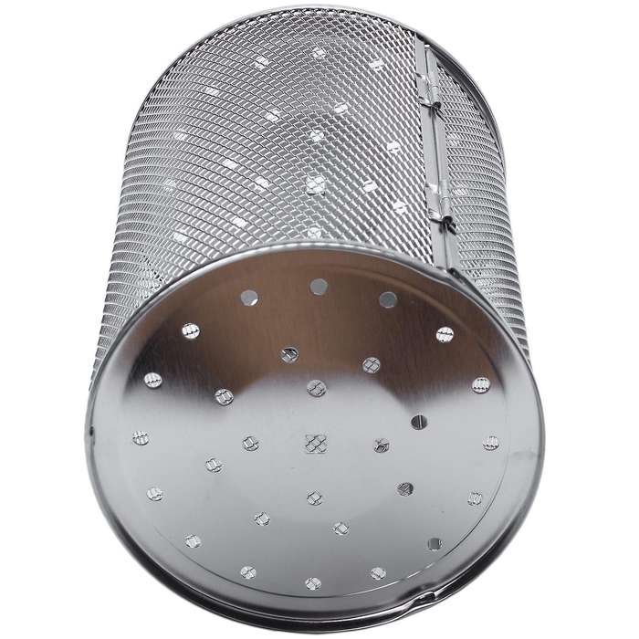 Storage Basket Stainless Steel Bbq Grill Rotisserie Drum 14x18cm