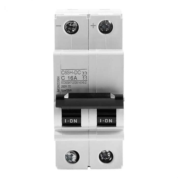 C65h-dc 2p Miniature Circuit Breaker 63a for Solar Panel Grid System