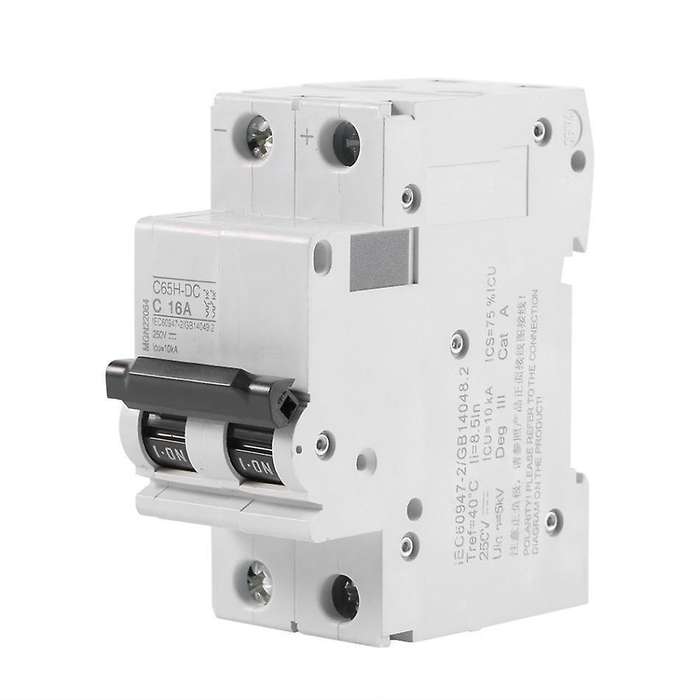 C65h-dc 2p Miniature Circuit Breaker 63a for Solar Panel Grid System