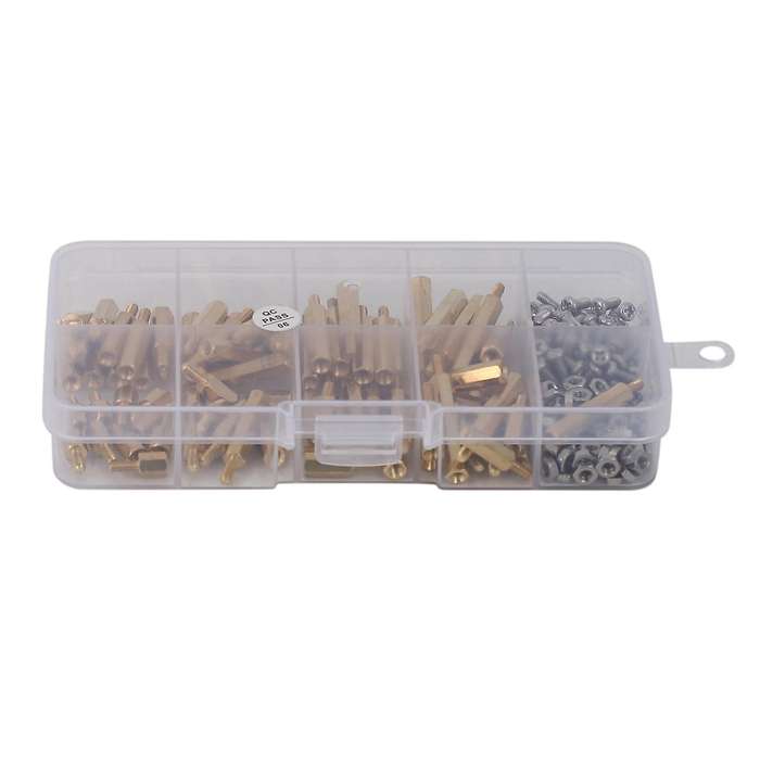 240pcs Waterproof M2.5 Hex Male-female Standoff/screw/nut Kit