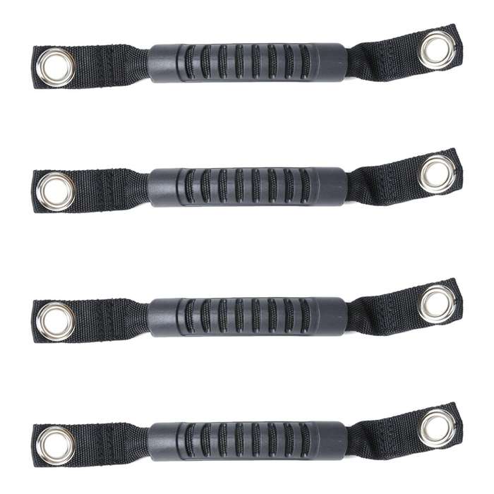 2pcs Grab Handles Black Rear Seat Grab Padded Roll Bars for Jeep