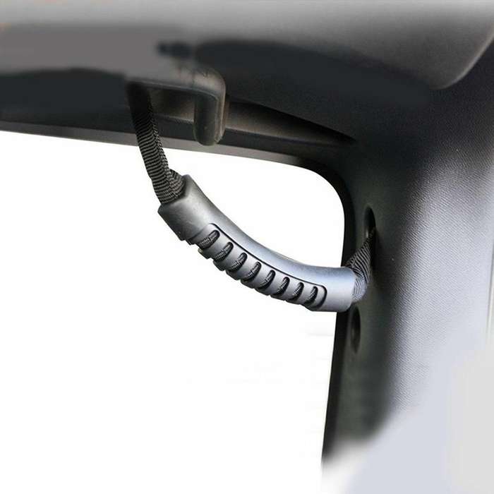 2pcs Grab Handles Black Rear Seat Grab Padded Roll Bars for Jeep